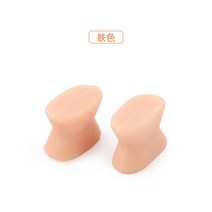 무지외반증 발가락교정 새끼발가락 발가락링 휜발 외반 모지 스플리터 분리 패드, 한 사이즈, 토우 스킨 컬러 S+M+L 사이즈=3켤레