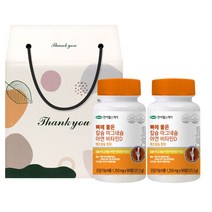한미헬스케어 뼈에좋은 칼슘 마그네슘 아연 비타민D 2병 6개월분 선물세트, 2병 선물세트, 90정