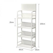 진열대 마트 편의점 슈퍼마켓 약국 간식 팬트리 매대 철제 선반, free, N.백색  60 x 30 x 160