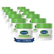 Cetaphil 바디 모이스처라이저 하이드레이팅 모이스처라이징 크림 건조하고 매우 건조하고 민감한 피부용 28.3g(1온스) 12팩 무향 논코메도제닉 기름지지 않음, 새 제품 1온스 12팩_보습제