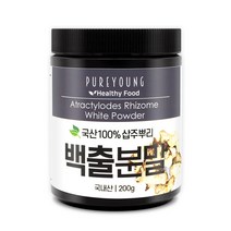 퓨어영 백출 가루 분말 삽주뿌리, 200g, 1개