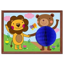 PT 곰 허니컴액자 꾸며그리기 미술재료