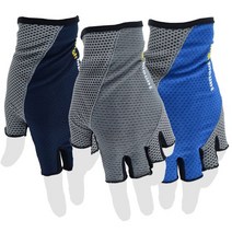 여름용 남성 등산 반장갑 쿨메쉬 남자 여름 등산장갑, 글로벌네트웍스 그레이