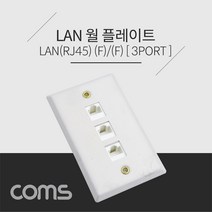 위dnlfarm_Coms 월 플레이트 - RJ45 3Port 알루미늄 PLATE LAN 3Port. WALL 랜 벽면 매립 설치 장착 건물 인테리어 HDMI시공 HDMI 네트워크 사무HDMI 가정HDMI 장치♥Farm, ♥Farmmm