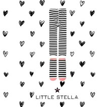 [리틀스텔라] (FSORALA903M) 베이직 스트라이프 무발 타이즈