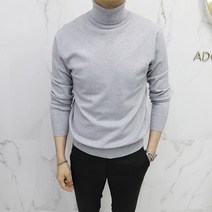 아도르클래식 터틀넥 목폴라 캐시미어 긴팔 니트(ZR)