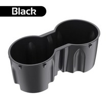 텀블러 차량용 포트 기 테슬라 모델 Y 3 2020- 센터 콘솔 음료 홀더 듀얼 홀 TPE 물컵 병 중앙 컨트롤 스탠드 자동차 액세서리, A Black