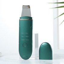 초음파 블랙 헤드 제거 스킨 스크러버 이온 진동 여드름 각질 제거 필링 주걱 딥 페이스 클리닝 모공 클리, 01 Green