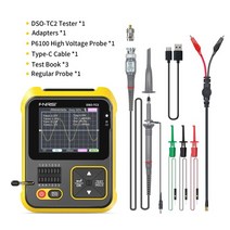 휴대용 오실로스코프 전류 프로브 트리거 파형 발생기 oscilloscope 속도 148, 어댑터가 있는 fnirsi