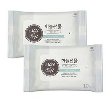 [도매반값] 하)피톤치드 하늘선물 휴대용 물티슈 10매/10개