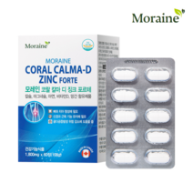 모레인 코랄 칼마 디 징크 포르테 아연 초록입홍합 60정, 4개, 60정 x 4개