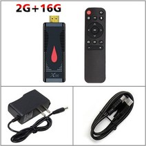 스틱PC tv 스틱 x96 s400 allwinner h313 x96s400 안드로이드 10.0 스마트 tv 박스 4k 2.4g 와이파이 셋톱 박스 미디어 플레이어 94, 오 플러그, 2g 16g