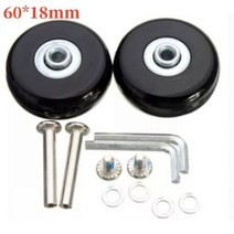 2/4Pcs 바퀴 나사 여행 수하물 차축 수리 키트 40/50/60mm 자동 캐스터 휠 DIY