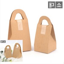 크라프트 장난감 의류 공진단포장 예단함 쿠키박스 손잡이 사각 선물케이스