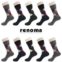 [레노마_양말] 아가일 남성 장목신사정장 10족 RM1505