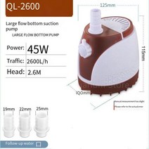 보트 워터펌프 요트 수리 모터 호환용 15w25w45w60w85w 1200-4200lh 잠수정 220-240v 수족관 물고기 연못 탱크 주둥이 마린 온도 제어 깨끗한 호환, 45w, 나는 플러그
