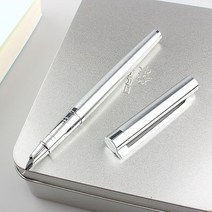 영어캘리그라피 캘리그라피 독학세트 영어 필기체 클래식 스테인레스 스틸 만년필 0.38mm 엑스트라 파인 팁 잉크 펜 사무실 비즈니스 학교 쓰기 서예 a126, 펜과 상자, 극세 0.38mm