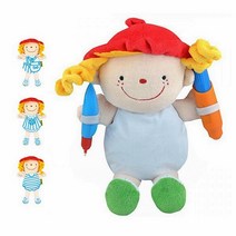 아가 헝겊 여자 인형 물로 옷 그리기 만들기 (36개월 이상)