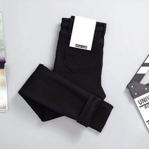 큰 사이즈 하이웨이스트 스트레이트 트임 청바지 여자 봄철 뚱뚱하다 mm 헐렁헐렁하다 날씬하다 디자인 감각 작다 넓다 다리 바지 습하다