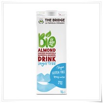 THE BRIDGE almond drink without sugar 더브릿지 무설탕 아몬드 드링크 1L 4개