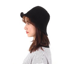 러비마인 돌돌이니트뜨개벙거지 봄여름여성 와이어 버킷햇