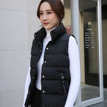 가바바 여성 패딩 조끼 아무 옷에나 어울리는 깔끔한 스타일 데일리 숏 패딩 조끼 G40013