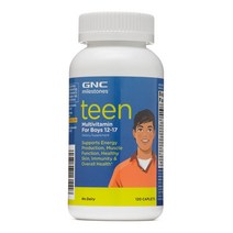 GNC 틴 멀티비타민 남자 청소년 120정, 1개