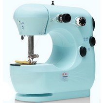 휴대용 DIY 홈패션 미니 미싱 재봉틀 레트로 다기능, 화이트퍼플