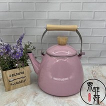 보온보냉 법랑 보냉 주전자 인덕션 이쁘고 난로 미니 세라믹 보온 동주전자, 2.5L_04