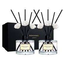 시즈넬 블랙라벨 선물세트 디퓨저 미니로즈 200ml x 2세트, 베이비화이트향