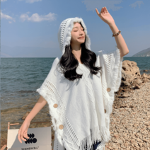 몽골 판초 어깨 숄 에스닉 티베트 여행 캠핑