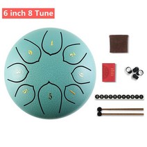 6inch Steel Tongue Drum Set Mini Hand Pan ith Drumstick Carrying Bag Percussion Musical Instruments, 06 6 inch 8 Tune