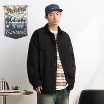 유루 남성용 포켓 단추 코튼 셔츠 / K3765