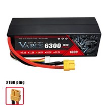 rc카부품 Varcs 4S 배터리 Lipo 14.8v 15.2v 높은 Volitage 5200mAh 6300mAh 60C 120C, 07 1PCS4S6300100CXT60