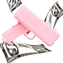 돈뿌리는 머니건 파티게임 돈총 홈파티 캐시건 핑크머니건 돈뿌리는총 슈프림건 슈프림머니건 돈쏘는총 캐시캐논 돈총 지폐총 파티용품 홈파티용품 크리스마스용품 레크레이션 캐시건, 핑크 건전지 불포함