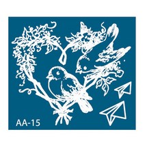 재사용가능 헤나타투 셀프헤나도안 헤나잉크, 1개, AA도안-15