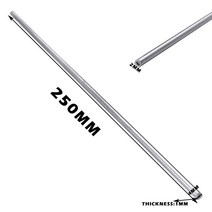 각파이프 각관 1pcs 250mm 길이 스테인레스 스틸 이음매 없는 모세관 실버 원형 직선 파이프 튜브 OD 4mm 2mm ID, 한개옵션0