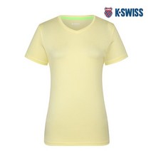케이스위스 여성 멜란지 V넥 반팔 티셔츠 4220TR254 LN