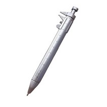 1pc 다기능 펜 플라스틱 버니어 캘리퍼스 0-100mm 볼펜 마커 펜 스케일 눈금자 펜 크리 에이 티브 학교 선물 333667, blue core