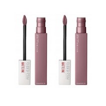 [매장정품]메이블린뉴욕 Maybelline York 메이블린 슈퍼스테이 매트 잉크 리퀴드 립스틱 95 비저너리 5ml 2개