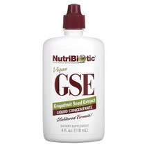 NutriBiotic 비건 GSE 자몽 씨추출물 농축액 118ml(4fl oz), 118.29 ml, 118.29ml