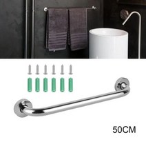 핸드레일 계단핸드레일 벽부형핸드레일 촉지판 욕실 균형 바 안전 핸드 레일 헤비 듀티 그랩 노인을위한 스테인레스 스틸 보조 샤워 핸들, 40cm