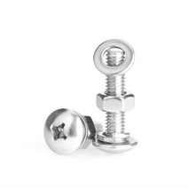 특수볼트304 스테인레스 스틸 대형 플랫 라운드 크로스 매입 형 볼트 와셔 너트 조합 나사 M2-M8, 07 M8(5Pcs)_11 20mm