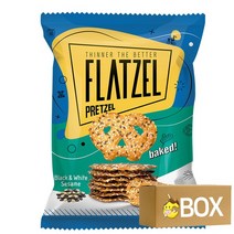 플랫첼 프레첼블랙&화이트세사미 85g X 24봉 1박스, 1개