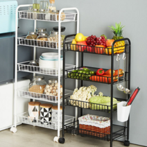 슬라이드철제선반수납함 세탁세제선반 대피공간선반, 3단 고정형 화이트