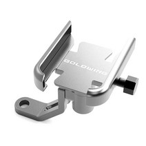 pcx등받이 혼다 골드 윙 1800 Goldwing 로고 오토바이 미러 휴대 전화 홀더 GSP 핸들 바 스탠드 브라켓 액, 04 Mirror type