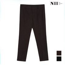 [니] [NII] 남성 허리밴드 체크 일자 팬츠_2NNXDLTW9101