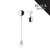 클루(CLUE) 당일배송 특가행사 언발란스 원형 진주 실버 귀걸이 CLER18406PPB