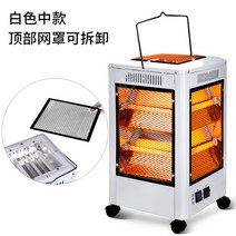 5방난로 오방난로 사무실개인난로 발난로 사무실 난방기구 미니 전기 난로 스토브 캠핑용, 미디움사이즈+화이트 + 윗면 관 3개