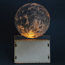 퍼니스쿨 아크릴아트 아크릴조명 아크릴메시지 메시지카드 카드조명 진동펜, 1세트, 2.별모형아크릴판(거치대포함)